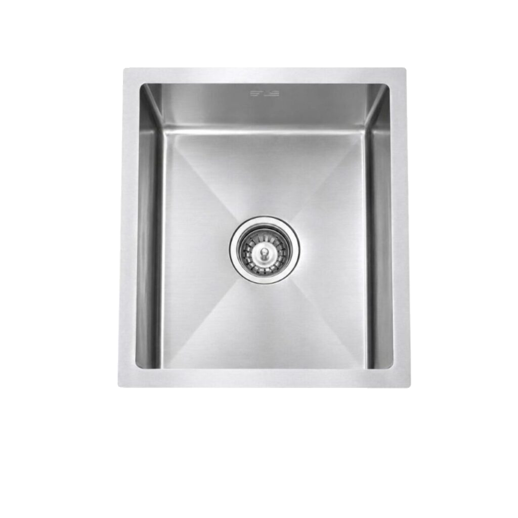 JS1518 brushed single bowl kitchen sink