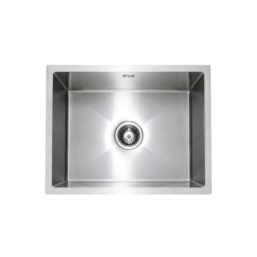 JS2418 Brushed single bowl kitchen sink