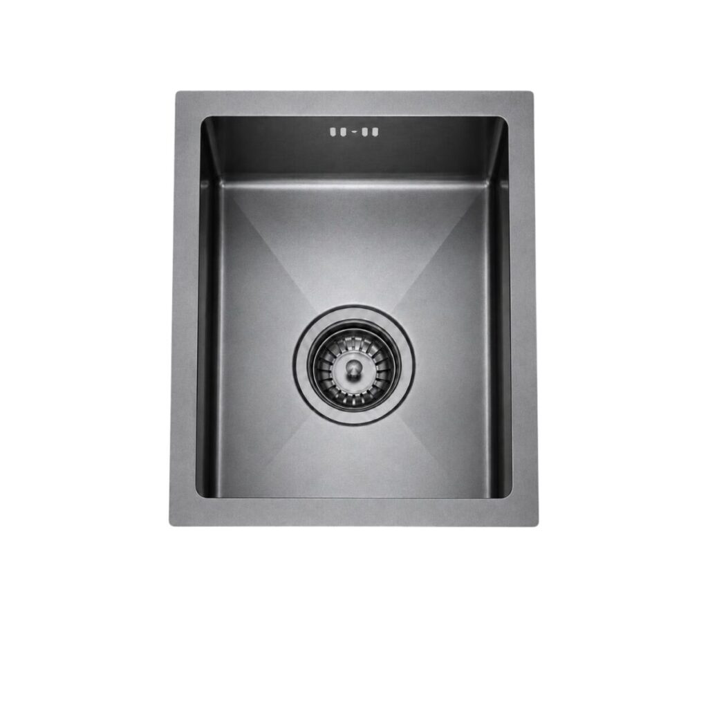 Single Bowl Kitchen Sink 300 x 400 mm - Dark Grey - JSB1215