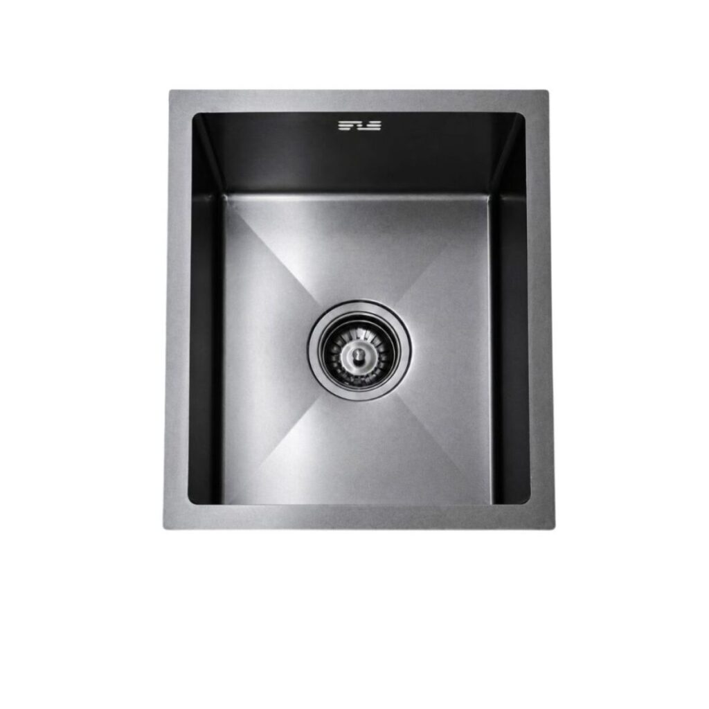 Single Bowl Kitchen Sink 390 x 450 mm - Dark Grey - JSB1518