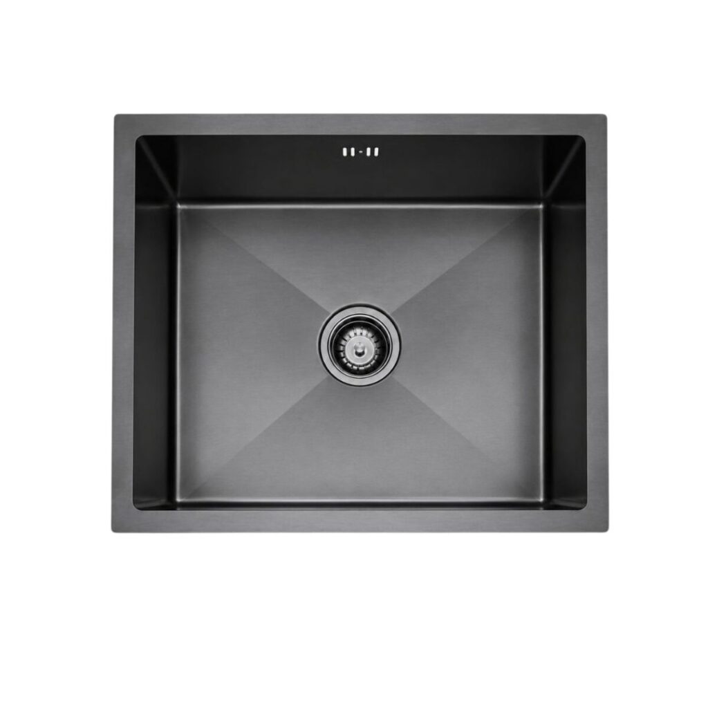 Single Bowl Kitchen Sink 550 x 450 mm - Dark Grey - JSB2218