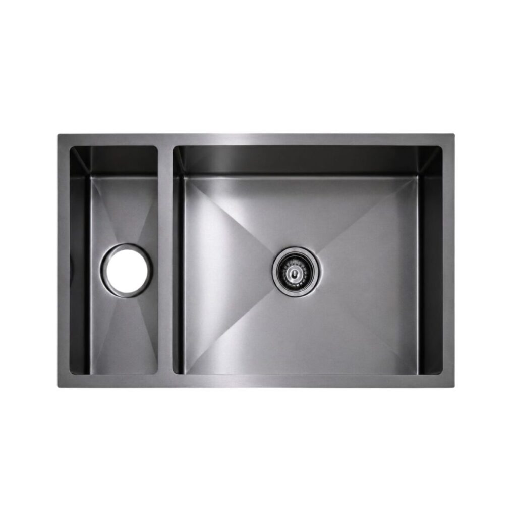 Double Bowl Kitchen Sink 800 x 450 mm - Dark Grey - JSB3118A