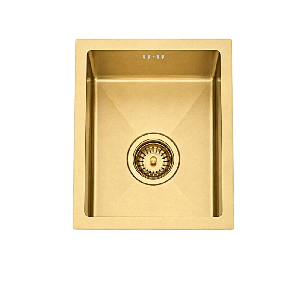 JSG1215 Brushed Brass single bowl kitchen sink