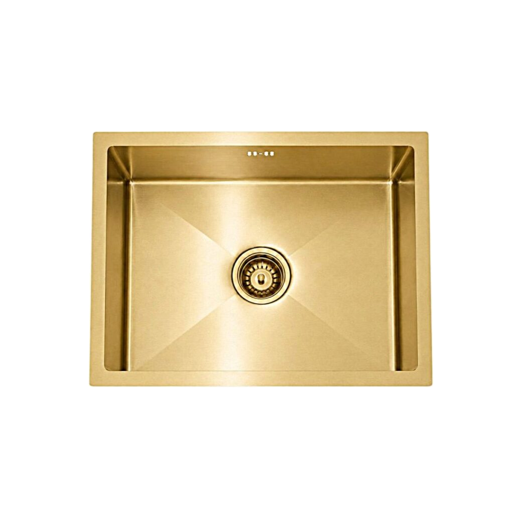 JSG2418 Brushed Brass single bowl kitchen sink