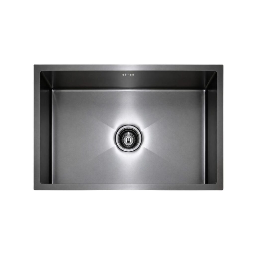 Single Bowl Kitchen Sink 760 x 450 mm - Dark Grey - JSB3018